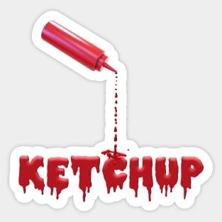 Red Tomato Ketchup Sticker